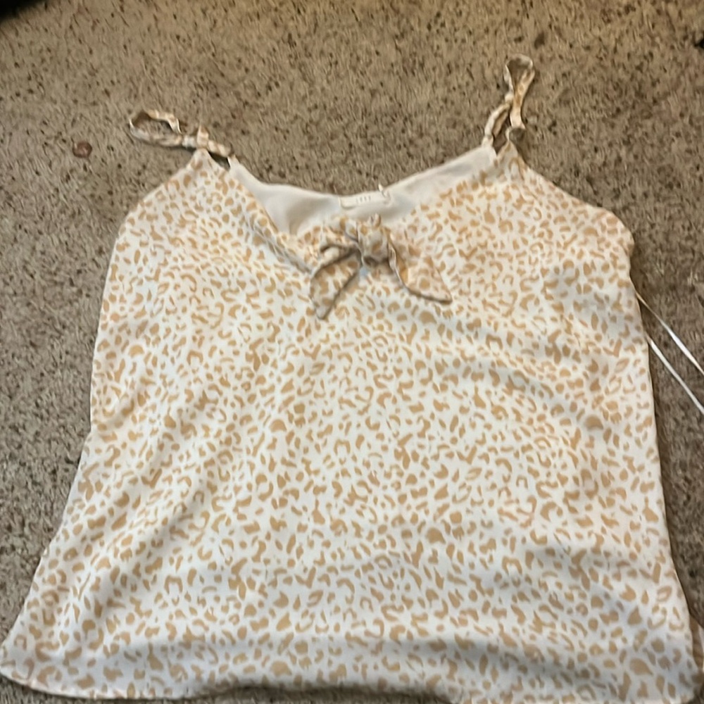 Animal print tank top (plus size)